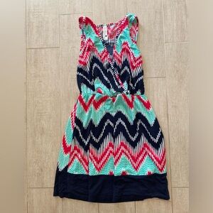 Pink owl dress size small